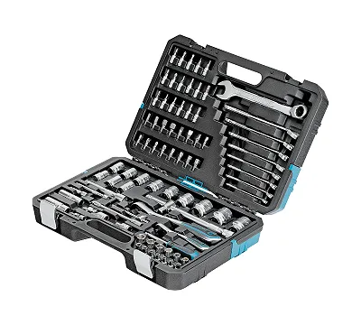 Набор инструментов, 1/4", 1/2", CrV, 120 зубьев, 82 предмета Gross