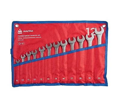 Набор ключей гаечных комбинированных 8-22 мм, 12 шт МАСТАК 0211-12P