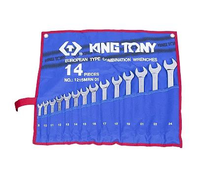 Набор ключей гаечных комбинированных 8-24 мм, 14 шт KING TONY 1215MRN01