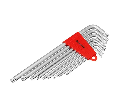 Набор ключей имбусовых Torx , 9 шт, T10-T50, CrV, экстра-длинные с сатинированным покрытием Matrix