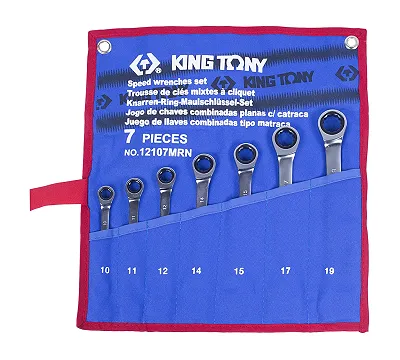 Набор ключей комбинированных трещоточных KING TONY
