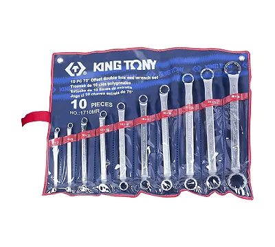 Набор ключей накидных 6-32 мм, 10 шт KING TONY 1710MR