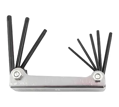 Набор ключей Шестигранных TORX из 8шт (T9,Т10,Т15,Т20,Т25,Т27,Т30,T40) в метал. корпусе СrV (2210) CNIC