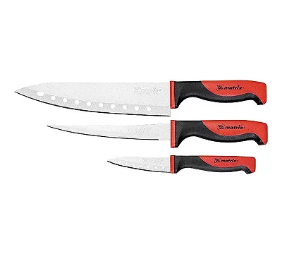 Набор ножей поварских "Silver Teflon", тефл. покр, 200 мм, 160 мм, 80 мм, 3 шт Matrix Kitchen