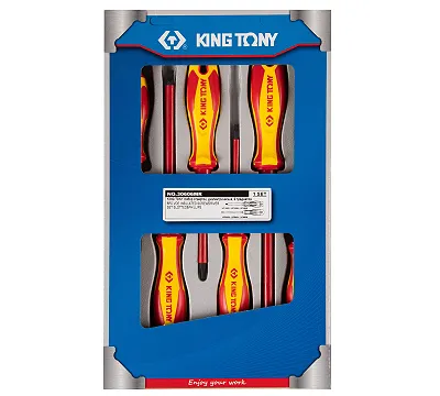 Набор отверток, диэлектрические, 6 предметов KING TONY 30606MR