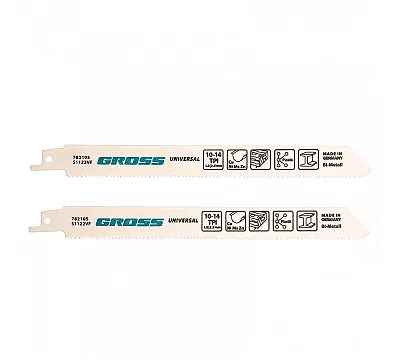 Набор пилок для сабельной пилы S1122VF, 2 предмета GROSS 782105