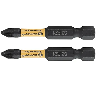Набор торсионных бит, 2 шт., CUTOP Profi Plus, PZ1, 50 мм