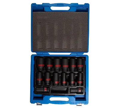 Набор ударных глубоких торцевых головок 3/4", шестигранные, 3/4"-1-5/8", 14 предметов KING TONY 6414SP