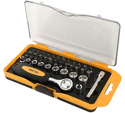 Набор вставок (бит) 1/4", PH, PZ, Hex, Torx, Slotted, 38 предметов TOLSEN TT20035