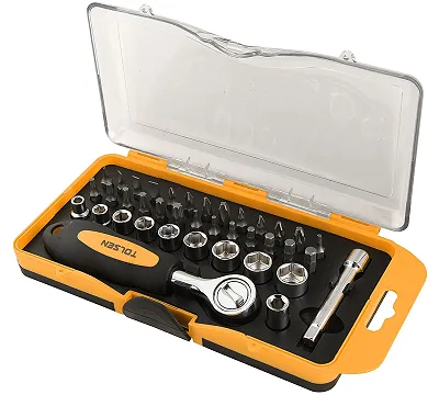 Набор вставок (бит) 1/4", PH, PZ, Hex, Torx, Slotted, 38 предметов TOLSEN TT20035
