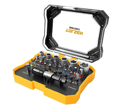 Набор вставок (бит) 1/4", PH, PZ, Hex, Torx, Slotted, TorxTR, 28 предметов TOLSEN TT20376
