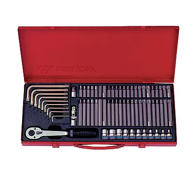 Набор вставок (бит) 3/8", TORX,SPLINE, HEX, 69 предметов 5169PR KING TONY