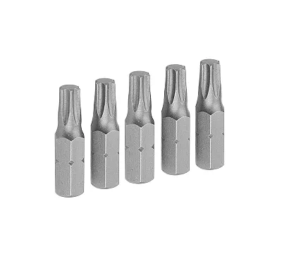 Набор вставок (бит) торцевых 1/4", Torx, T20, 25 мм, 5 предметов TOLSEN TT20276