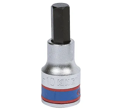 Насадка (бита) торцевая 1/2", HEX, 10 мм, KING TONY 402510