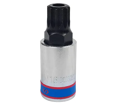 Насадка (бита) торцевая 1/2", SPLINE,M16,с отверстием 402B16 KING TONY