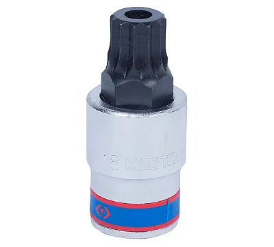 Насадка (бита) торцевая 1/2", SPLINE,M18,с отверстием 402B18 KING TONY
