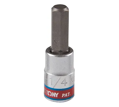 Насадка (бита) торцевая 1/4", Hex, 1/4", L = 37 мм KING TONY 203508S