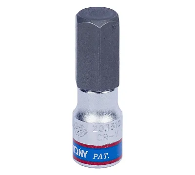 Насадка (бита) торцевая 1/4", HEX, 10 мм, 203510 KING TONY