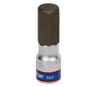 Насадка (бита) торцевая 1/4", HEX, 10 мм, KING TONY 203510