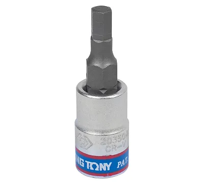 Насадка (бита) торцевая 1/4", HEX, 4 мм, 203504 KING TONY