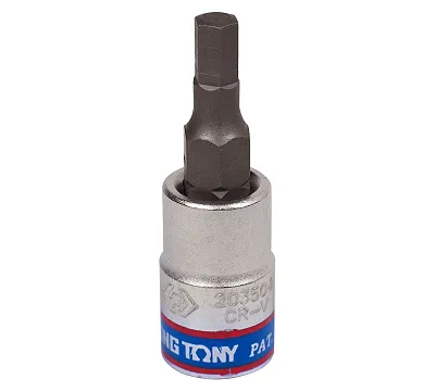 Насадка (бита) торцевая 1/4", HEX, 4 мм, KING TONY 203504