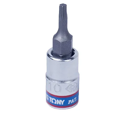 Насадка (бита) торцевая 1/4", TORX T10,203310 KING TONY