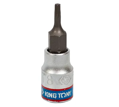 Насадка (бита) торцевая 1/4", TORX T8,203308 KING TONY