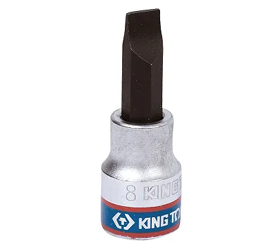 Насадка (бита) торцевая 3/8", SLotted,1,2х8 мм, KING TONY 302208