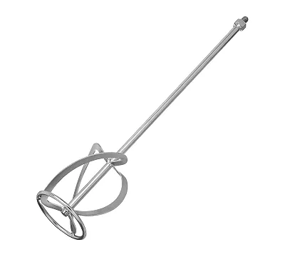 Насадка для миксера, для тяжелых растворов, 120 х 590 мм, оцинкованная, хвостовик резьба М14 Сибртех