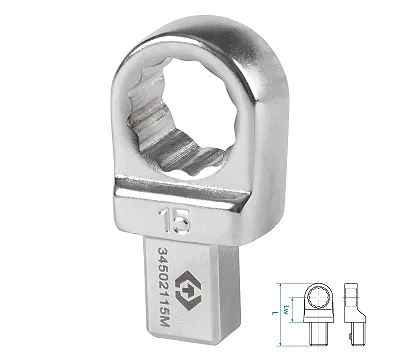 Насадка накидная серии "FIT", 15 мм, 9х12 мм KING TONY 34502115M