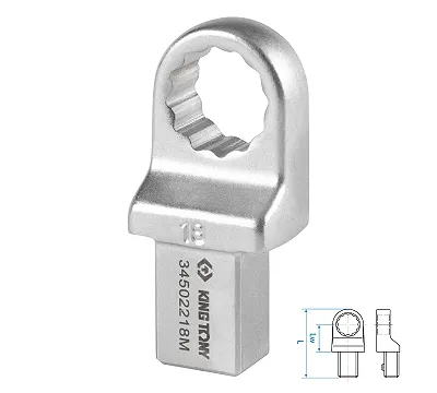 Насадка накидная серии "FIT", 18 мм, 14х18 мм KING TONY 34502218M