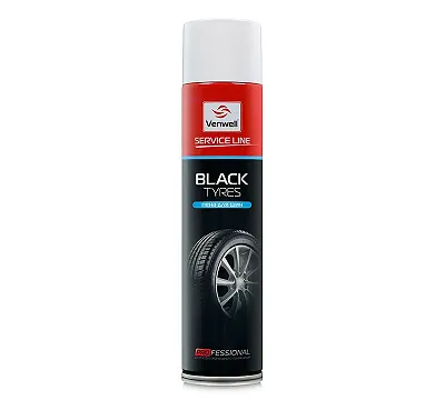 Очиститель пенный для шин Black Tyres, 600 мл VENWELL VW-SL-012RU