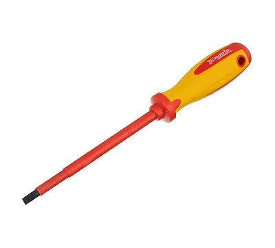 Отвертка Insulated, SL6.5 x 150 мм, CrMo, до 1000 В, двухкомпонентная рукоятка Matrix Professional