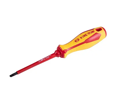 Отвертка комбинированная Slotted/Phillips №1, 100 мм, диэлектрическая KING TONY 147E0104