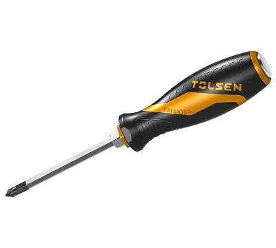 Отвертка крестовая "GRIPro", Phillips, PH1, 75 мм, силовая TOLSEN TT20121