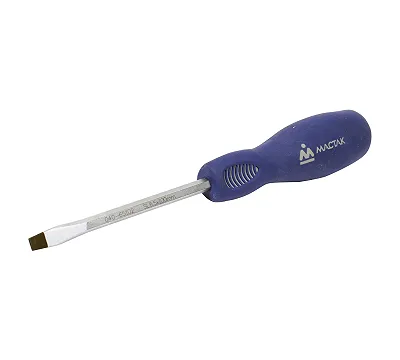 Отвертка шлицевая Slotted 6.5 x100 мм, силовая, держатель МАСТАК 040-65102H
