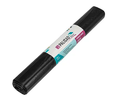 Пакеты для мусора 120 л x 10 шт., ПВД прочные черные, длинный ролик, Home Palisad