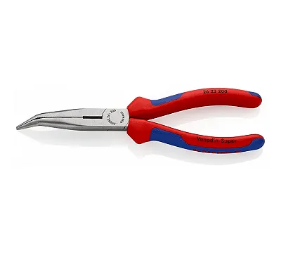 Пассатижи тонконосые 200 мм, загнутые KNIPEX KN-2622200