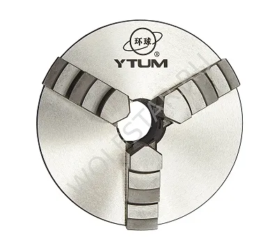 Патрон токарный 100мм 7100-0002 (K11-100) YTUM UNIVERSAL прям.и обр. кулачки