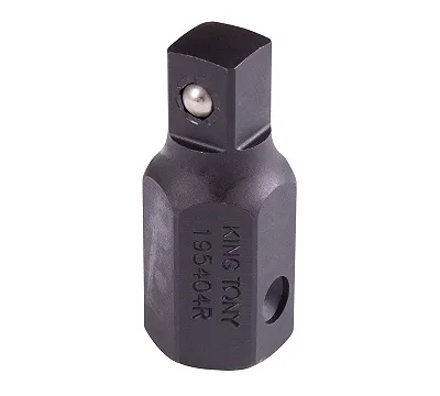 Переходник ударный 22 мм>1/2", с шариковым фиксатором KING TONY 195404R