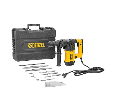 Перфоратор электрический RHVB-1250-32, SDS-plus, 1250 Вт, 5,5 Дж, 4 реж. Denzel