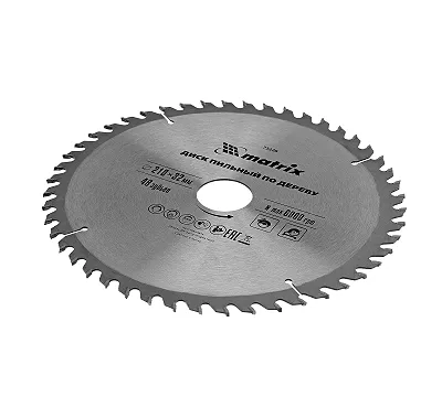 Пильный диск по дереву, 210 х 32 мм, 48 зубьев, кольцо 30/32 Matrix Professional