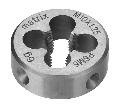 Плашка М10 х 1.25 мм, Р6М5 Matrix