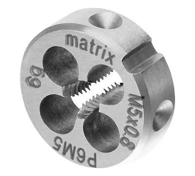 Плашка М5 х 0.8 мм, Р6М5 Matrix