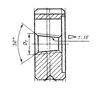 Плашка Трубная коническая R 1/16", 28 ниток/дюйм, dнар.30мм 9ХС