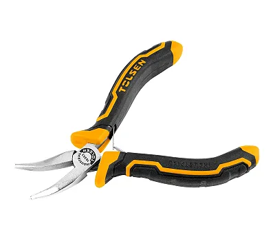 Плоскогубцы тонконосые "GRIPro", 115 мм, мини, загнутые TOLSEN TT10353