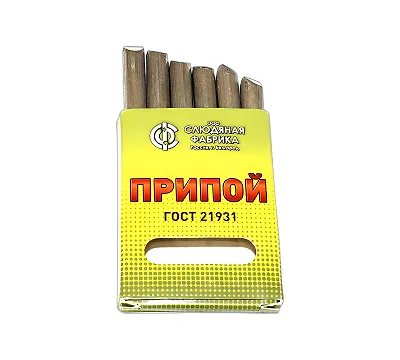 Припой ПОС-61, 150гр. ПТ КР8,0(стержни d8 мм) ГОСТ 21931-76