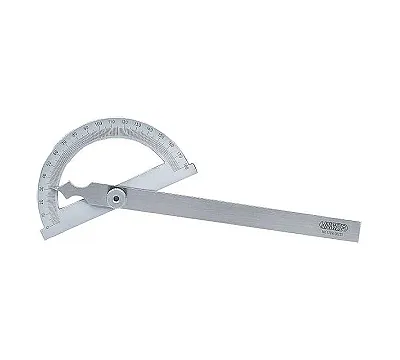 Угломер 0-180° 80х120 деление 1° погрешность ±0.3° INSIZE 4799-180