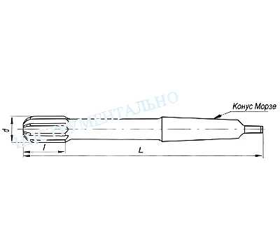 Развертка d 28,0 Н 8 к/х машинная Р6М5 (71х277) (Ошибочно промаркированы 9ХС)