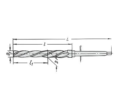 Развертка d19,0х13,2х130х260 к/х котельная машинная Р6М5 КМ3